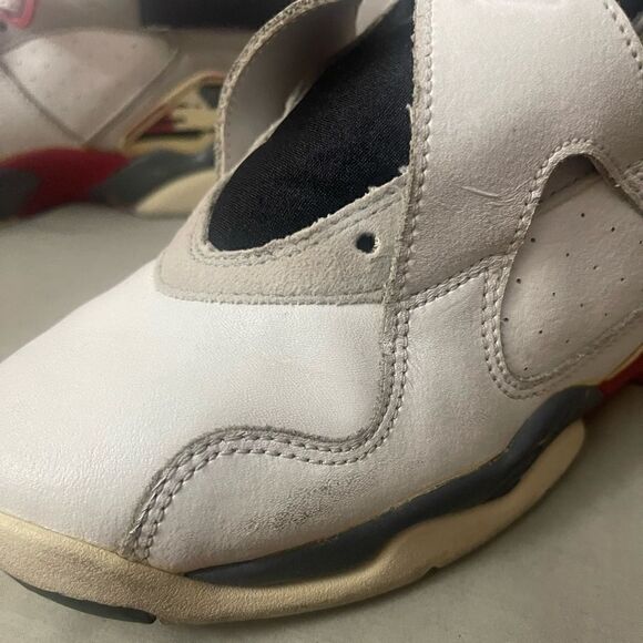 305368-101 Air Jordan 8 VIII Retro 2002 Bugs Bunny 5Y Womens 6.5 or 7 White Red - Picture 15 of 16